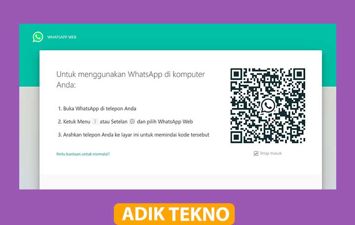 cara menggunakan whatsapp di web